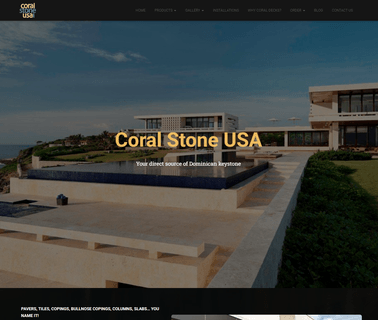 Coral Stone Usa tumbled pavers