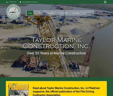 Taylor Marine Construction Inc heavy steel fabrication services