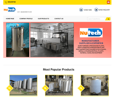 Nu-Tech Dairy Engineers conveyor juice