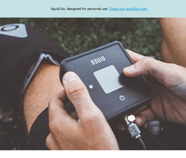 Powerful, Portable Pain Relief and Recovery; Squid speed muscle