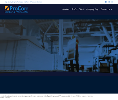 Procorr Display and Packaging: Profile counter pop display