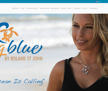 Big Blue By Roland St. John silver pewter