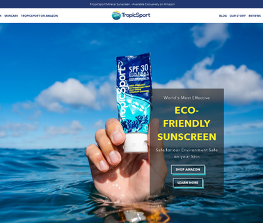 Tropicsport; Natural Sunscreens, Facial mineral earth