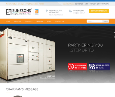 Sunesons Engineering & Fabrications control panel enclosure