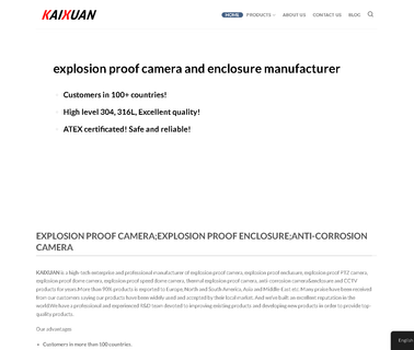 Fujian Kaixuan Technology 700tvl cctv camera