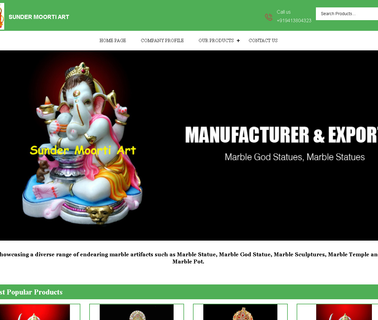 Sunder Moorti Art handcrafted marble