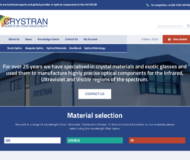 Crystran Limited calcium fluoride