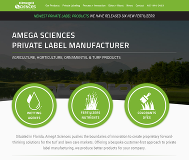 Amega Sciences Inc. golf course wetting agents