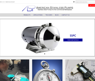 American Stainless Pumps centrifugal impeller pump