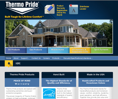 Thermo Pride Built Tough for Lifetime Comfort air conditioners heat pumps