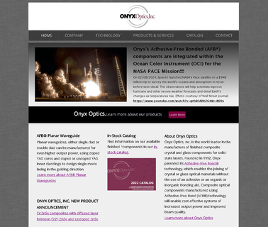 Onyx Optics Inc. adhesive crystal
