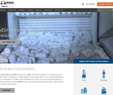 New England Machinery mechanical packaging machinery