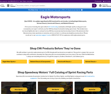 Eagle Motorsports Emi car suspension system