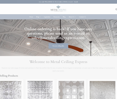 Metal Ceiling Express rest architectural