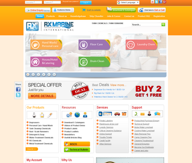 Rx Marine International cleaner metal