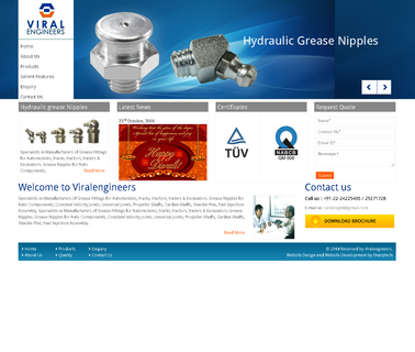 Hydraulic Grease Fittings joint assembly