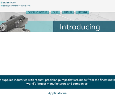 Hartmann Controls motors and piston