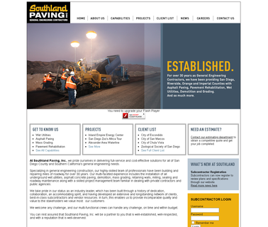 Southland Paving Inc: Southern California General Engineering wet asphalt