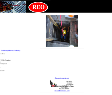 Reo Rescue & Safety 1-800-723-6271 Fax 972-893-1308 safety procedures