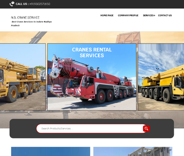 N B Crane Service heavy duty cranes rental service