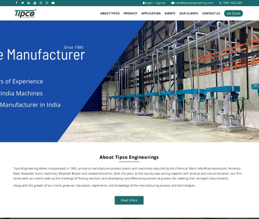 Tipco Engineering Works high speed mixer equipment