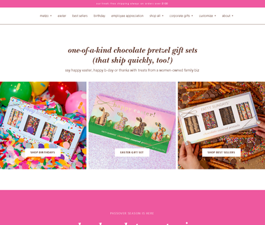 Fatty Sundays | Gourmet Chocolate Covered Pretzels custom gourmet