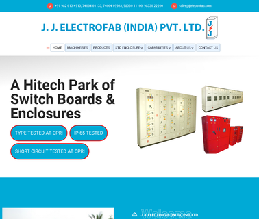 J. J. Electrofab India electric power electrical panel