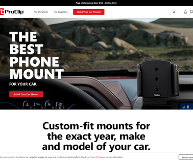 Proclip Usa; Car Phone Holders and Dashboard Phone gps mounts