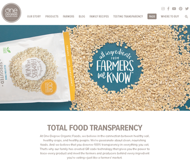 One Degree Organic Foods grand one