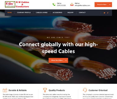 K. M. Cables & Conductors rubber flexible power cable
