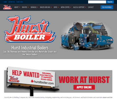 Hurst Boiler and Welding Boilers Biomass Boilers welding offered