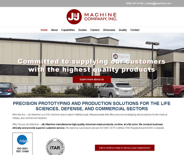 Prototyping and Production in Marlborough Massachusetts J & J abs serving