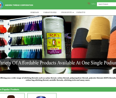 Andhra Thread Corporation cotton polyester thread