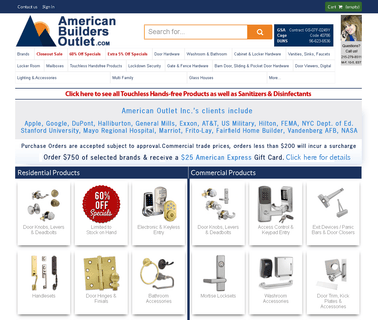 American Builders Outlet bobrick com