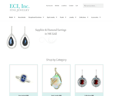 E C I gemstones rings