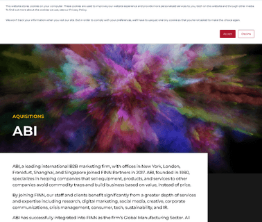 Welcome to ABI advertising public relations