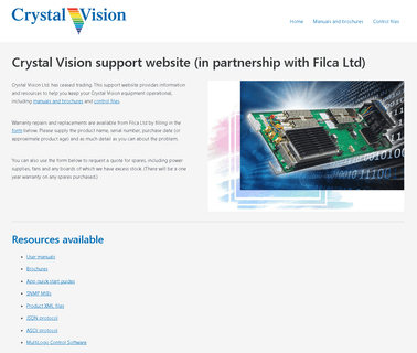 Crystal Vision chroma backdrops