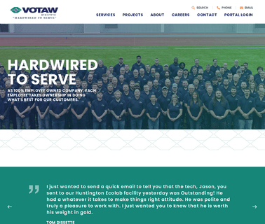 Votaw Electric Page cables well