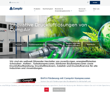 Compair Drucklufttechnik compair air compressors
