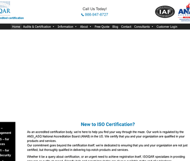 Isoqar Inc: Iso Certification Body Us environmental standards