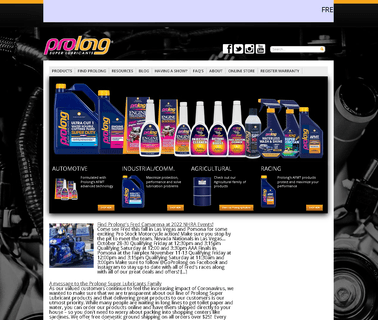 Prolong Super Lubricants/Goldenwest Lubricants Inc. automotive efficiency