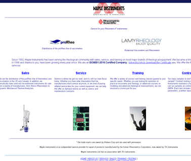 Maple Instruments rheometer