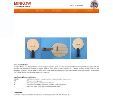 Shanghai Minkow ball equipments