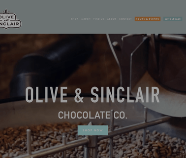 Olive & Sinclair Chocolate ground chocolate