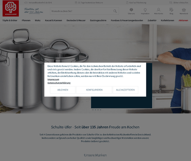Josef Schulte-Ufer Kg Metallwarenfabrik stainless steel cookware non stick