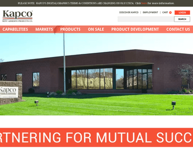 Kapco Graphic Products adhesive liner