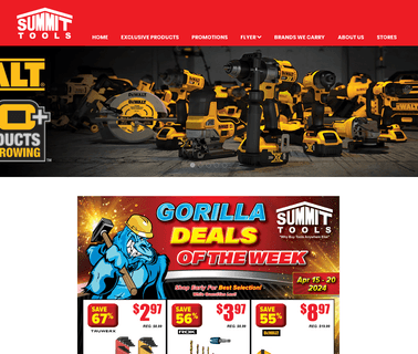 Welcome to Summit Tools latest store