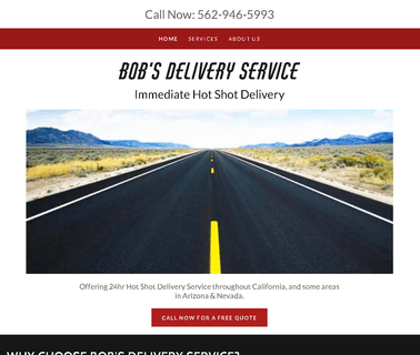 Bobs Delivery Services air express service
