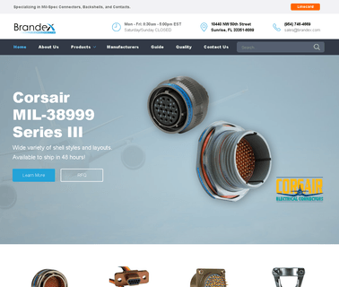 Brandex Components - Mil-Spec Circular Connectors Backshells military spec connectors