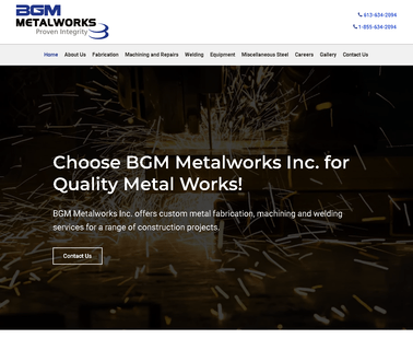 Metal Products Eastern Ontario | Home | Bgm Metalworks  drilling machinery